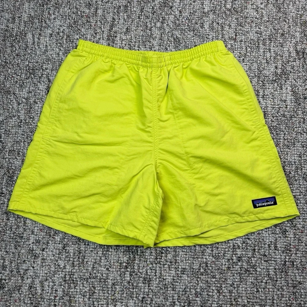 Patagonia Baggies Shorts Mens XS Mesh Lined Swim Beach Green
